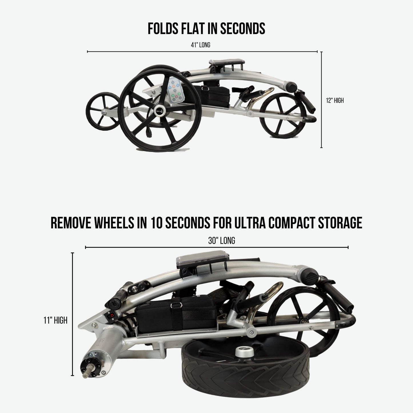 1500 V3 Electric Golf Push Cart With Remote Control
