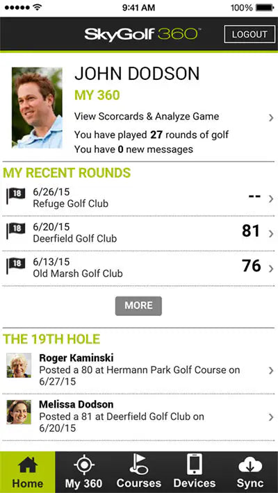 SkyGolf 360® App