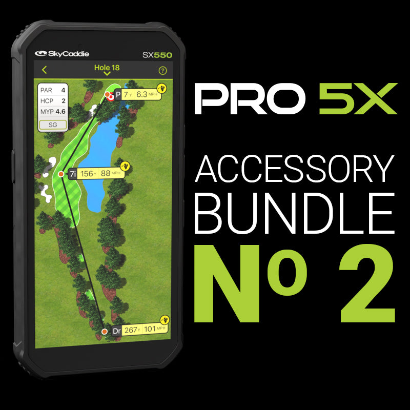 SkyCaddie PRO 5X Accessory Bundle No. 2 – SkyGolf