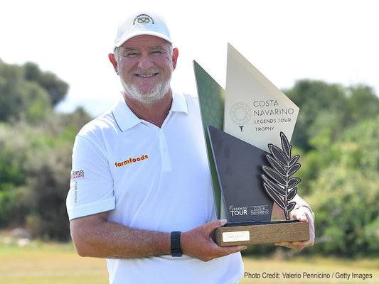 SKYCADDIE® HELPS PETER BAKER TO A BOGEY-FREE VICTORY AT THE 2025 COSTA NAVARINO LEGENDS TOUR TROPHY