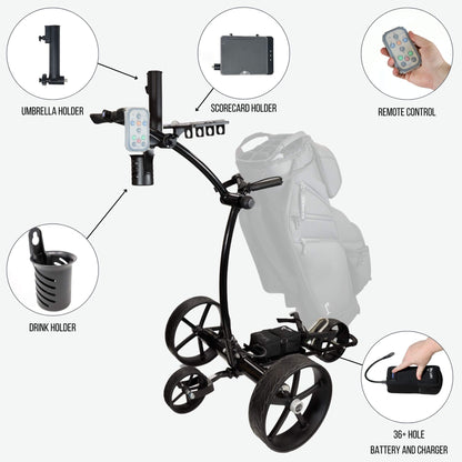 1500 V3 Electric Golf Push Cart With Remote Control