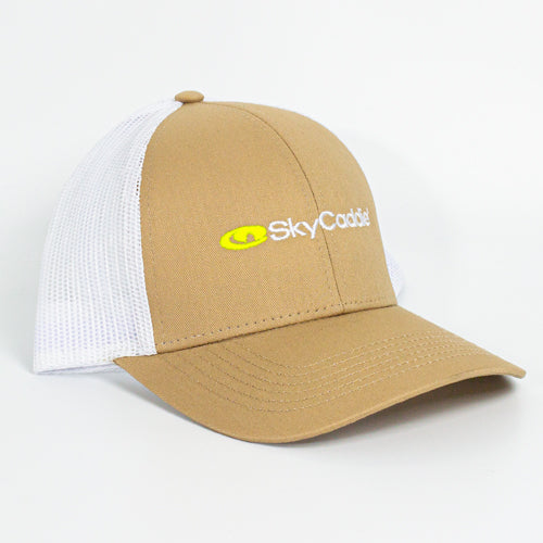 SkyCaddie Hat (Tan and White)